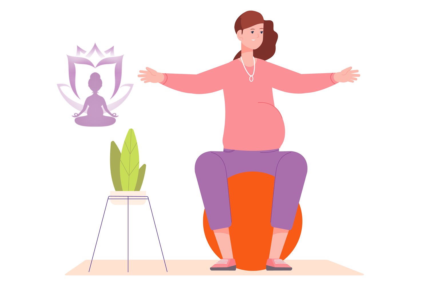 مزایای یوگا در 3 ماهه سوم بارداری 2 یوگا در ماه آخر بارداری